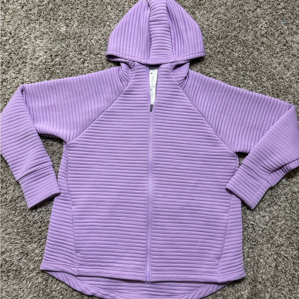 New Balance x Isaac Mizrahi Live! Sport Loft Knit Jacket-Petal-Medium